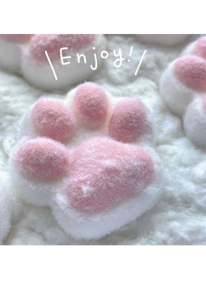 1pc Cute Plush Cat Paw Squeeze Toy – Cartoon Pattern Stress Relief Fidget Toy, Soft and Durable, Perfect for Office, Daily Fun, Holiday Gifts, and All Ages - Image 1